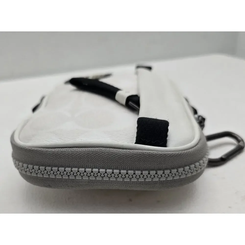 Coach Colorblock Pouch Hybrid-Signature Canvas W/Coach Patch C4269 Chalk Steam